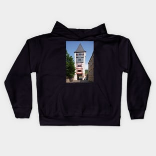 Old town, Bacharach, Middle Rhine, Rhine Kids Hoodie